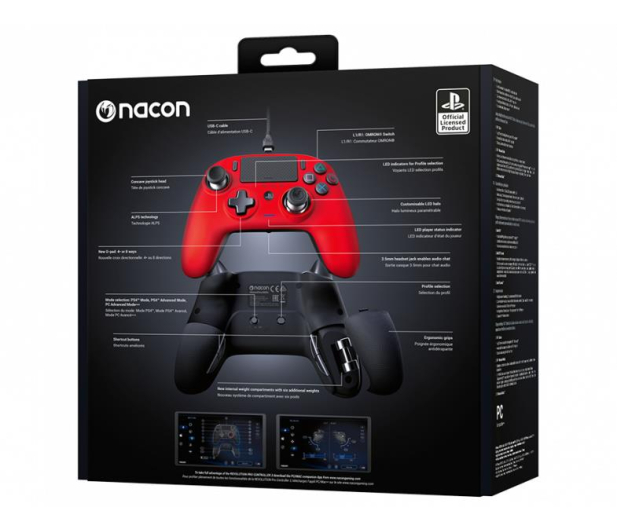 Nacon PS4 Sony Revolution Pro Controller 3 Czerwony - 736585 - zdjęcie 6